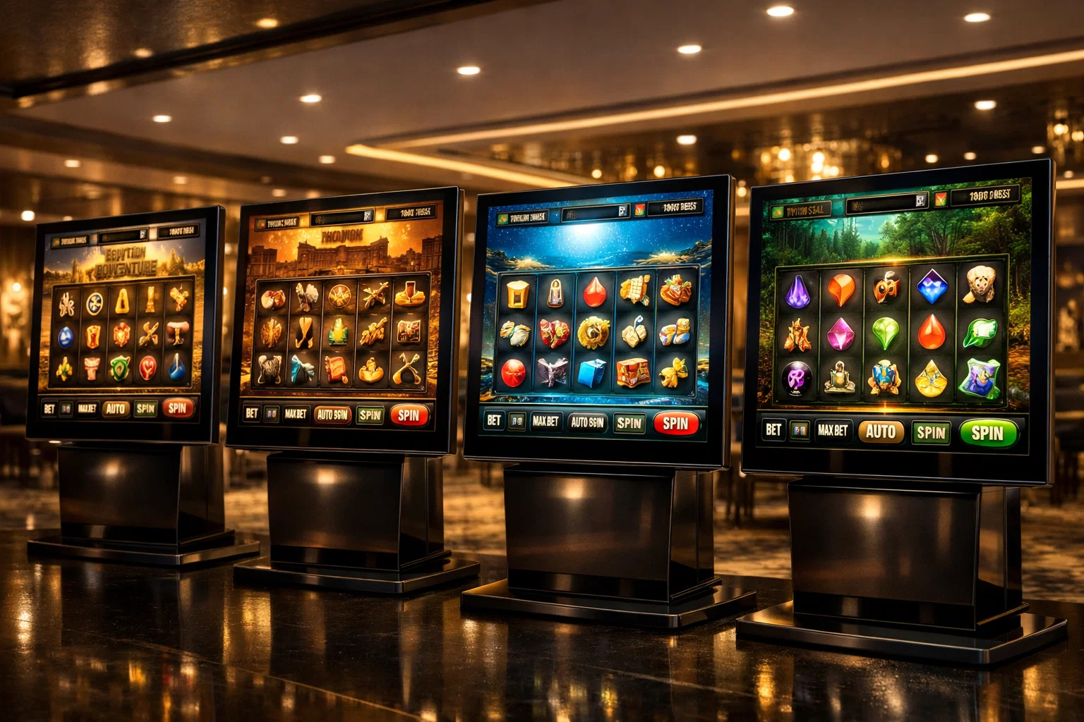 Glowing new online slots symbols, dynamic